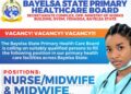 Nurse and Midwife Jobs at Bayelsa State PHC Board (Parcel Service)